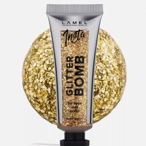 LAMEL Insta Glitter Bomb - 402 Gold (20ml) Free Shipping